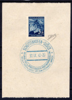 1940 30 SET 5H  CON OTTIMA CENTRATURA  FRANCOBOLLO DI BOEMIA E MORAVIA APPLICATO SU FOGLIETTO CON BELL'ANNULLO SUSICE AZ - Lettres & Documents