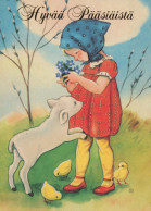 OSTERN KINDER EI Vintage Ansichtskarte Postkarte CPSM #PBO231.DE - Ostern