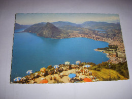 CP CARTE POSTALE SUISSE LAC De LUGANO La PLAGE - ECRITE En 1955 - Autres & Non Classés