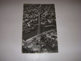 CP CARTE POSTALE SEINE PARIS VUE AERIENNE TOUR EIFFEL ARC De TRIOMPHE - Vierge - Eiffelturm