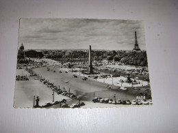 CP CARTE POSTALE SEINE PARIS PLACE De La CONCORDE TOUR EIFFEL - Ecrite En 1962 - Eiffeltoren