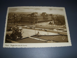 CP CARTE POSTALE SEINE PARIS PERSPECTIVE Sur Le LOUVRE - Ecrite En 1951 - Louvre