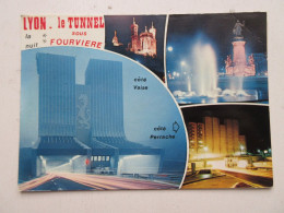 CP CARTE POSTALE RHONE LYON Le TUNNEL Sous FOURVIERE - Ecrite En 1970            - Otros & Sin Clasificación