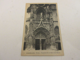 CP CARTE POSTALE RHONE VILLEFRANCHE En BEAUJOLAIS FACADE NOTRE DAME Des MARAIS   - Villefranche-sur-Saone