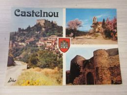 CP CARTE POSTALE PYRENEES ORIENTALES CASTELNOU VILLAGE FORTIFIE A THUIR           - Other & Unclassified