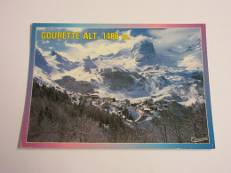 CP CARTE POSTALE PYRENEES ATLANTIQUES GOURETTE VUE AERIENNE - Ecrite En 1992 - Autres & Non Classés