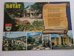 CP CARTE POSTALE PUY De DOME ROYAT SOURCE EUGENIE Bd VASQUEZ EGLISE St LEGER     - Royat