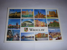 CP CARTE POSTALE POLOGNE WROCLAW VUES GENERALES - ECRITE  - Pologne