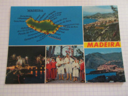 CP CARTE POSTALE PORTUGAL MADEIRA MADERE PLAN Et Les MEILLEURES VUES - Ecrite    - Madeira