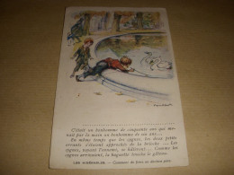 CP CARTE POSTALE POESIE DESSINEE Les MISERABLES Victor HUGO - VIERGE - Contes, Fables & Légendes