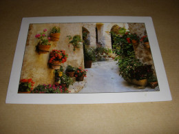 CP CARTE POSTALE PAYS MEDITERRANEEN RUELLE FLEURIE - ECRITE En 2003 - Provence-Alpes-Côte D'Azur