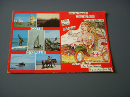 CP CARTE POSTALE PAS De CALAIS COTE D'OPALE VUES GENERALES - Ecrite En 1980 - Other & Unclassified