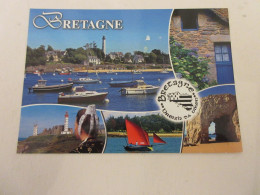 CP CARTE POSTALE MORBIHAN POINTE St MATHIEU Et PERCHO BIGOUDENE PORT BRETON - Sonstige & Ohne Zuordnung