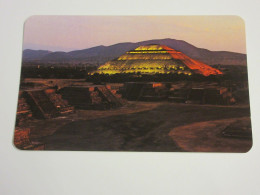 CP CARTE POSTALE MEXIQUE MEXICO PLACE De La LUNE PYRAMIDE Du SOLEIL  - Ecrite - México