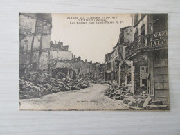 CP CARTE POSTALE MEUSE VERDUN 14-18 Les RUINES RUE SAINT PIERRE - Vierge         - Verdun