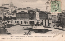 PORTO - Estatua De Do Infante D. Henrique E Mercado De Ferreira Borges (Editor. Alberto Ferreira - Nº 13) -  POR - Porto