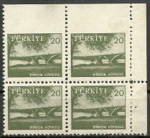 Turkey; 1959 Pictorial Postage Stamp 20 K. ERROR "Imperf. Edge" - Nuevos