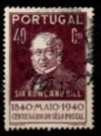 PORTUGAL   -   1940.   Y&T N° 603 Oblitéré .  Sir Rowland Hill - Ungebraucht