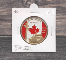 Médaille Souvenirs&Patrimoine : Juno Beach - Version II (couleur Or) - Sonstige & Ohne Zuordnung