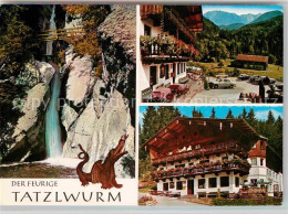 72719202 Bayrischzell Tatzelwurm Wasserfall Alpengasthof Zum Feurigen Tatzelwurm - Andere & Zonder Classificatie