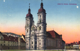 ST. GALLEN, CHURCH, ARCHITECTURE, SWITZERLAND, POSTCARD - Sankt Gallen