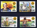 TUVALU 1988, SCOUTS 16th JAMBOREE, 4 Valeurs. R902 - Andere & Zonder Classificatie