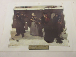 FICHE REPRODUCTION TABLEAU Alfred STEVENS CE QU'ON APPELLE LE VAGABONDAGE 1850 - Kunst