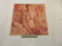 FICHE REPRODUCTION TABLEAU Albert MARQUET La FEMME BLONDE 1919 - Art