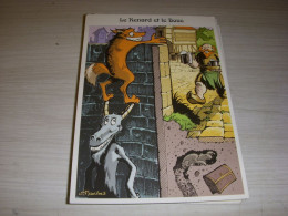 CP MONTMORILLON FABLE ILLUSTREE LA FONTAINE 11 Le RENARD Et Le BOUC - Contes, Fables & Légendes