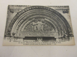 CP CARTE POSTALE YONNE VEZELAY BASILIQUE De La MADELEINE TYMPAN EXTERIEUR        - Vezelay