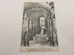 CP CARTE POSTALE YONNE VEZELAY BASILIQUE De La MADELEINE TRIBUNE Du NARTHEX      - Vezelay