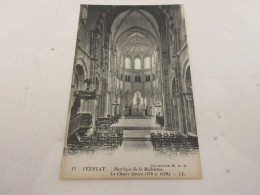 CP CARTE POSTALE YONNE VEZELAY BASILIQUE De La MADELEINE Le CHOEUR               - Vezelay