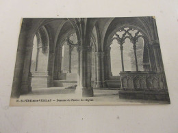 CP CARTE POSTALE YONNE SAINT PERE SOUS VEZELAY DESSOUS Du PORCHE De L'EGLISE     - Otros & Sin Clasificación