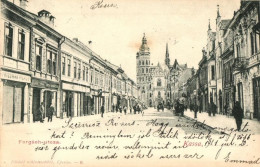 * T2/T3 1901 Kassa, Kosice; Forgách Utca, Dóm, Székesegyház, Friedman Vilmos üzlete. Divald Műintézetéből 6. / Street Vi - Unclassified