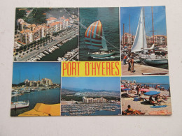 CP CARTE POSTALE VAR PORT D'HYERES - Ecrite En 1977 - Timbree Au Verso. - Hyeres