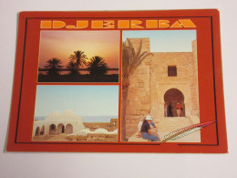 CP CARTE POSTALE TUNISIE DJERBA VUES DIVERSES - Ecrite - Tunisie