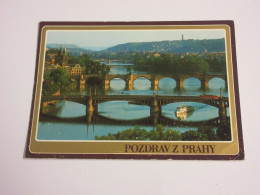 CP CARTE POSTALE TCHEQUIE PRAGUE Les PONTS - Ecrite - Czech Republic