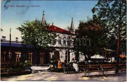 T2/T3 1914 Pöstyén, Piestany; Gyógyterem. Fuchs Margit Kiadása / Kursalon / Spa (fl) - Unclassified