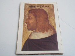 CP CARTE POSTALE TABLEAU Les PRIMITIFS ECOLE FRANCAISE PORTRAIT JEAN II Le BON   - Schilderijen