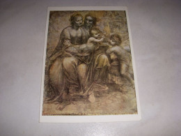 CP CARTE POSTALE TABLEAU Leonardo Da VINCI La VIERGE Et L'ENFANT - Vierge - Schilderijen