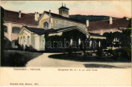 ** T1 Trencsénteplic, Trencianske Teplice; 2. Számú Tükörfürdő. Hermann Seibt Kiadása / Spa / Spiegelbad No. 2. - Unclassified