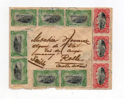 !!! CONGO BELGE, LETTRE DE WALIKALE DE 1907 POUR LA SUISSE, BEL AFFRANCH - Storia Postale