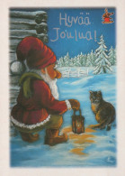 SANTA CLAUS Happy New Year Christmas Vintage Postcard CPSM #PAU476.GB - Santa Claus