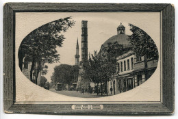 TURQUIE * CPA CONSTANTINOPLE ISTANBUL Colonne Brulée à Stamboul (Tramway Au Fond ) EditeurJ.M.F. Galata - Turkey