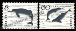 China 1980 Yvert 2385-86, Sea Fauna, Dolphins Chinese Rivers - MNH - Neufs