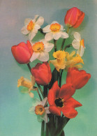 FLOWERS Vintage Postcard CPSM #PAR437.GB - Blumen