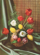 FLOWERS Vintage Postcard CPSM #PAR136.GB - Blumen