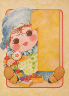 JOYEUX ANNIVERSAIRE 1 Ans FILLE ENFANTS Vintage Carte Postale CPSM Unposted #PBU112.FR - Birthday