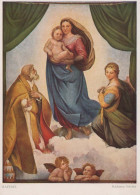 Vierge Marie Madone Bébé JÉSUS Religion Vintage Carte Postale CPSM #PBQ129.FR - Maagd Maria En Madonnas