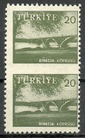 Turkey; 1959 Pictorial Postage Stamp 20 K. ERROR "Partially Imperf." - Ongebruikt